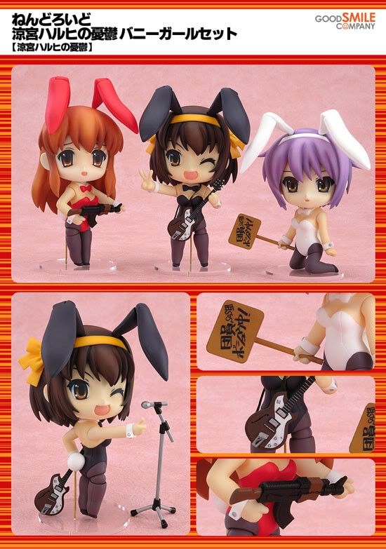 Falsas Nendoroid Haruhi Suzumiya, Yuki Nagato y Mikuru Asahina Bunny Girl ver. de Good Smile ILoveWammy1267001984