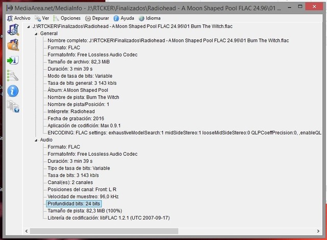 Help!! Mi Foobar reproduce los archivos 24/96 a 16/96 Mediainfo_zpszffq0odz
