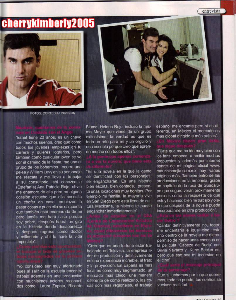 Scans Telerevista: Cuidado con los angeles Scan-TeleRevista-Mauricio-0