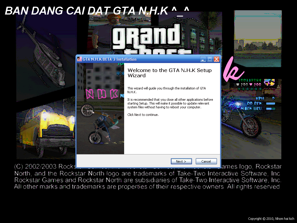 [Download]GTA N.H.K ( Mod của Vice City ) Setupgtanhkbeta3