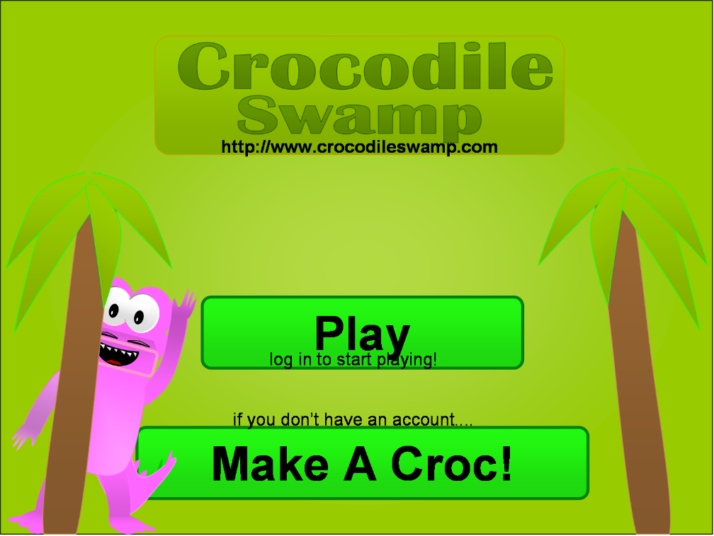 Login Screen #1 CrocodileSwampSignInScreen1