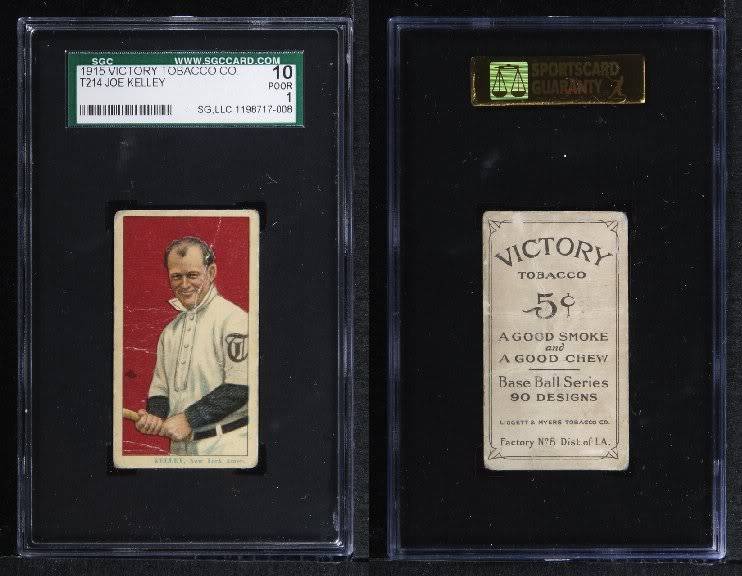 T215 Red Cross Scarcity vs. Other "T" sets 1915T214VictoryTobaccoKellyJoe