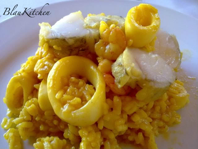 Arroz meloso con Rape Alangostado Arrozconrape