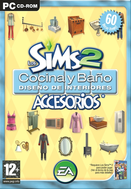 alumno misil Otoño Pack de Accesorios: Los Sims 2: Cocina y Baño Diseño de Interiores /