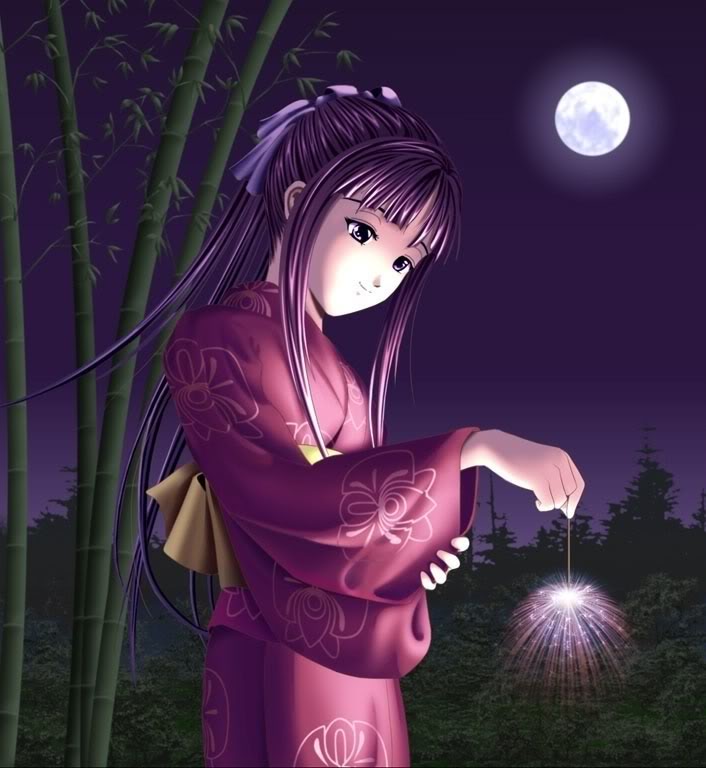 صور انمي حزينة Anime_kimono_violet