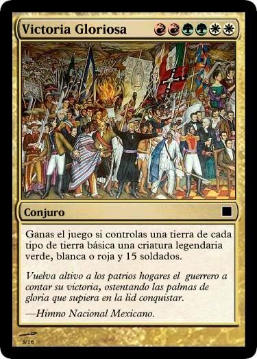 Cartas creadas conmemorando el Bicentenario de México VictoriaGloriosa