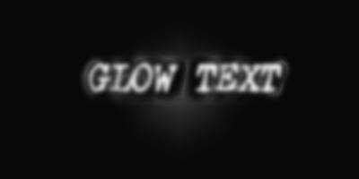 Glowing Glow Text GFG