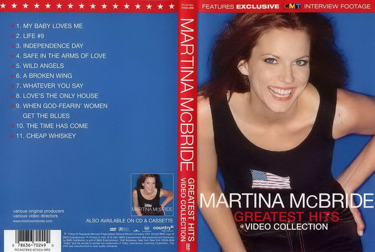 Country Music DVD - Alison Krauss & Martina McBride DVDR MartinaMcBrideGreatestHitsVideo