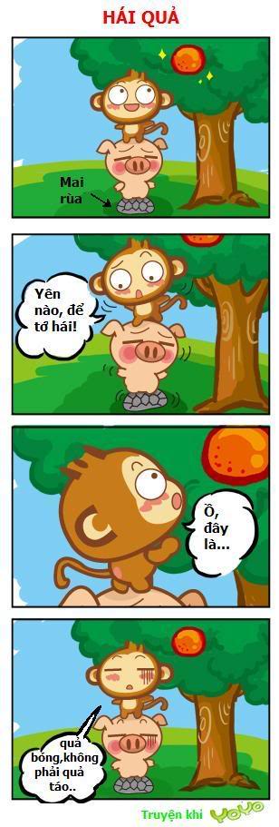 Truyện tranh "khỉ Yo Yo và Ci Ci Nè ! " 9745619