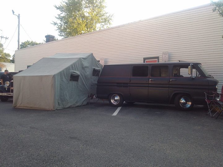 Not a camper van, but we've camped in it. Cruisenighttenttrailer