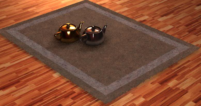 Creating Simple Carpet in Vray 1-2