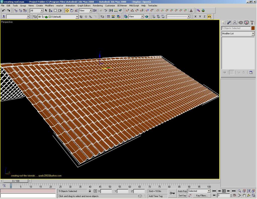 Creating Simple Roof Tiles 10-coplete