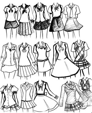 Anime school that has the nicest school uniform . ^^ School_uniforms_by_NeonGenesisEVARe