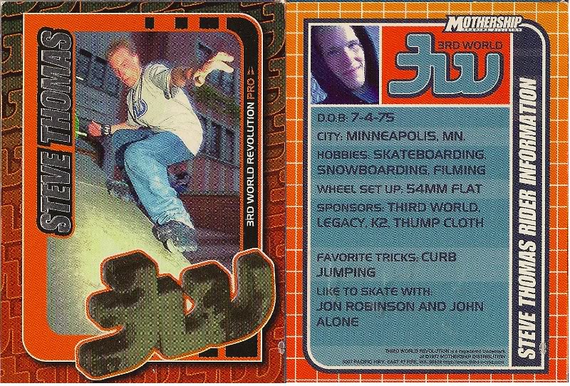 Old school inline trading cards - PICS 3rdworld-SteveThomas