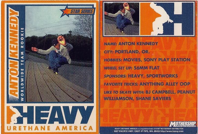 Old school inline trading cards - PICS Heavy-AntonKennedy