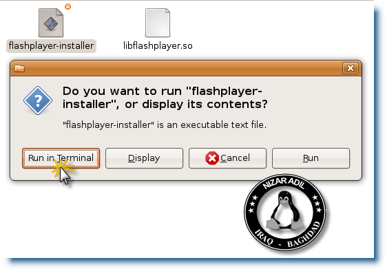 طريقة تركيب الفلاش بلاير .. flash player .. على نظام Linux F_p_li_3