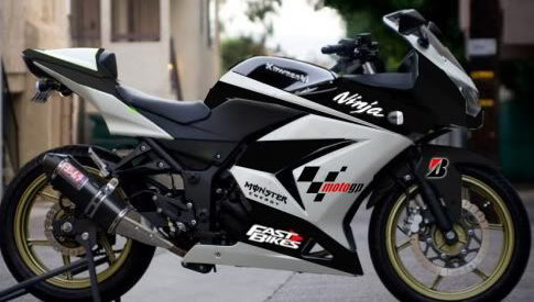 specialis cutting sticker ninja 250r Black