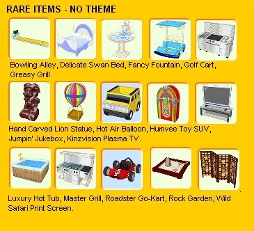 INFO:  PICTURES OF ALL ITEMS THEMES IN ARTE'S CURIO SHOP Rareitemnotheme