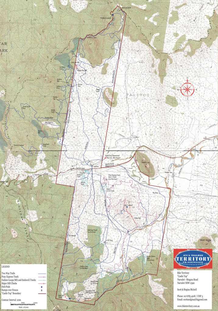 Maps of bike territory BTMap-1