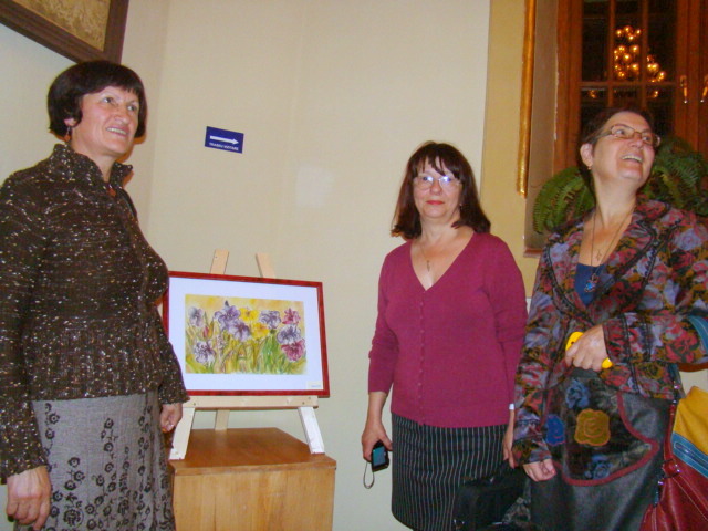 8 noiembrie 2012, Vernisaj expoziţie"Flori şi peisaj"-acuarelă,  Constanţa Abălaşei Donosă 3-006-6