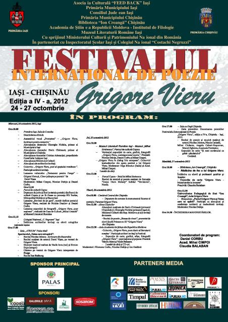 Festivalul Internaţional de Poezie „Grigore Vieru” GV2