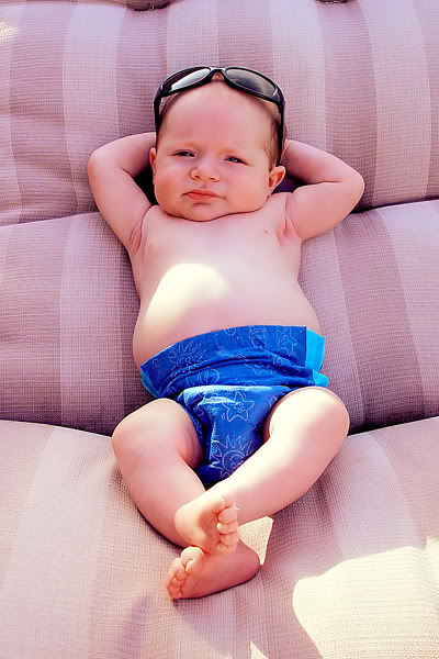          -  7 Sunbathing-baby-1a