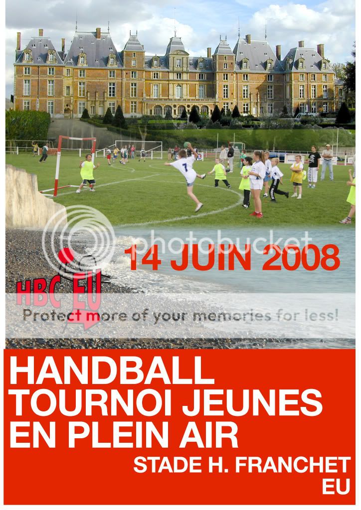 Tournoi de jeunes en plein air du HBC Eu 14 juin 2008 Affichetournoi2008