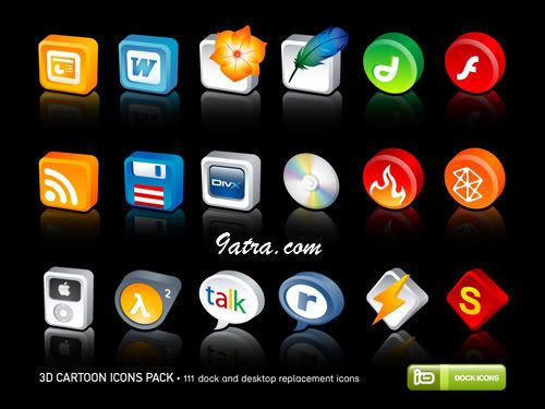 أيقونات للتصميم والجرفكس Icons ... غايه في الروعه 3D_Cartoon_Icons_Pack