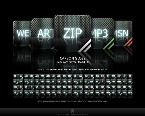 أيقونات للتصميم والجرفكس Icons ... غايه في الروعه Carbon_Gloss