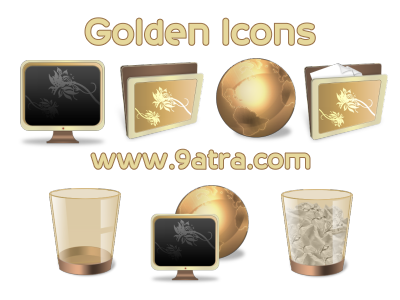 أيقونات للتصميم والجرفكس Icons ... غايه في الروعه GoldenIcons