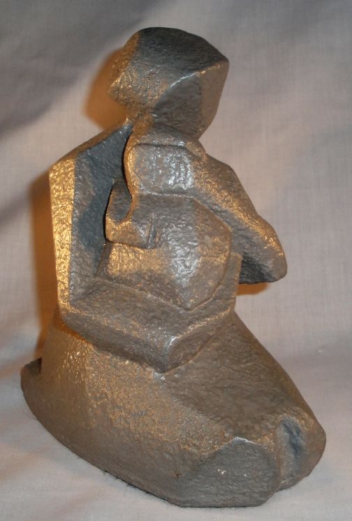 Small 'Mother & Child' cubist, origami, Sculpture Statue%201%20small_zpsntzy52fo