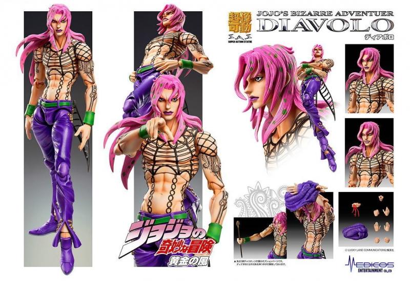 Super Action Statue Diavolo -Jojo no Kimyou na Bouken, Ougon no Kaze- (Medicos Entertainment)  Diavolo01