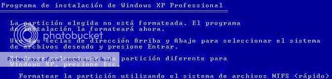 INSTALACIÓN DE WINDOWS XP DESDE CERO Ase11