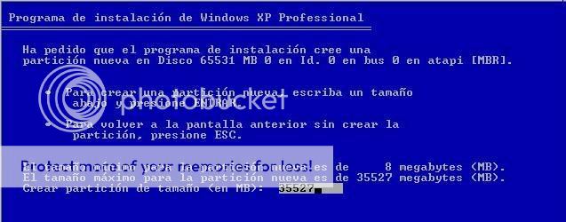 INSTALACIÓN DE WINDOWS XP DESDE CERO Ase9