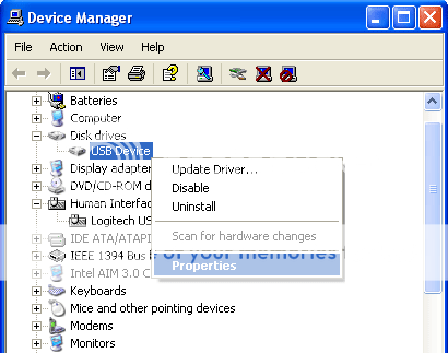 Optimalkan USB drive dengan NTFS Devmgr2