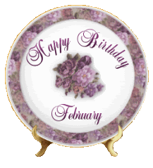 Happy Birthday February Babies Platefeb