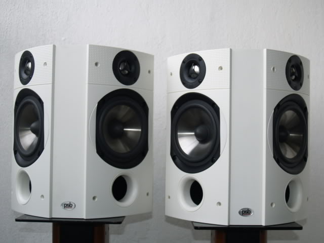 PSB Image Home Theater Speakers －T55 Tower，C40 Center， S50 Surround ＆ Subsonic 5i。（Used。） ~ALL SOLD. _1010984