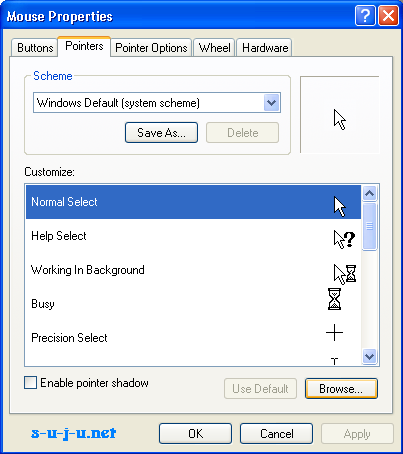 ĐỔI CON TRỎ CHUỘT THÀNH HÌNH SUJU Cursors1