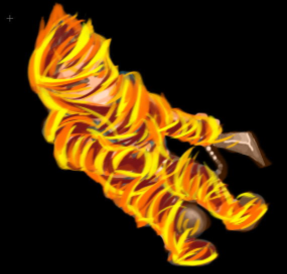 làm Sprite bốc cháy bằng Photoshop Fire_12