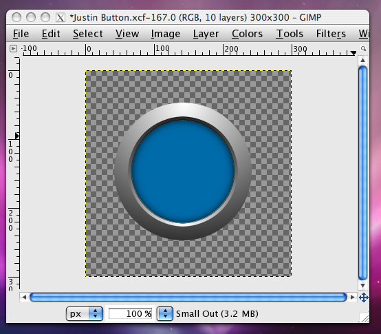 [Gimp] Glossy Button Tutorial Picture5-1