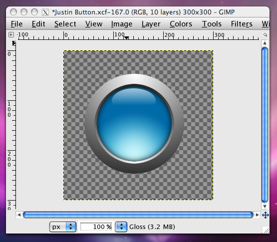 [Gimp] Glossy Button Tutorial Picture7-1