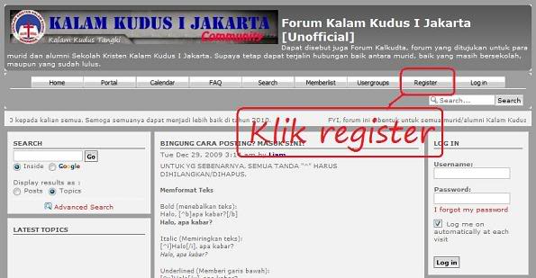Forum Kalam Kudus I Jakarta [Unofficial] - Portal Regis