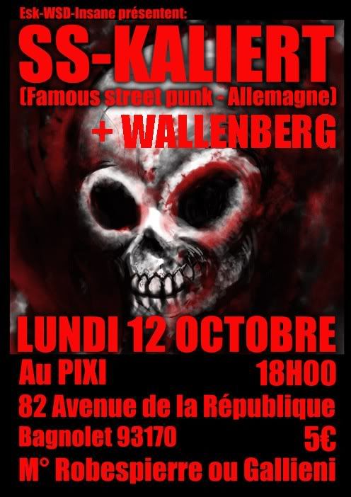 [Concert] SS-Kaliert + Wallenberg le 12/10 FlyPixi