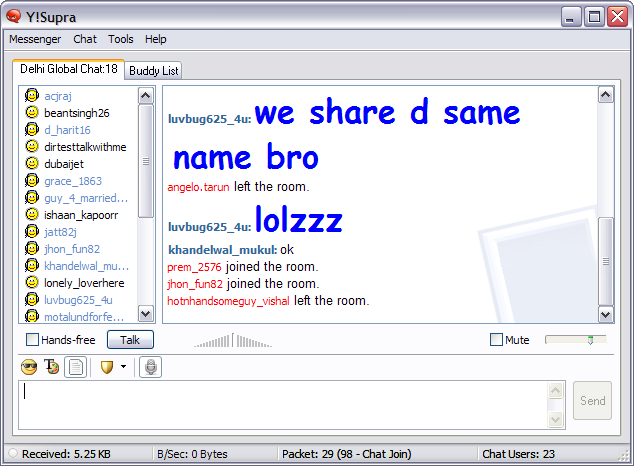  Y!Supra Chat Client All abt Here ( tutorials & more...) B-5