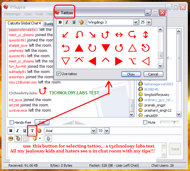  Y!Supra Chat Client All abt Here ( tutorials & more...) Tat