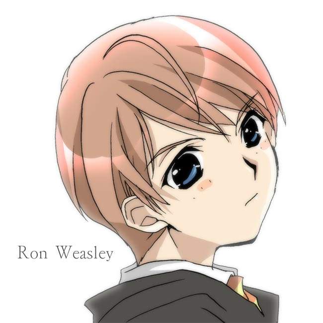 Harry Potter estilo anime RonAnime-1