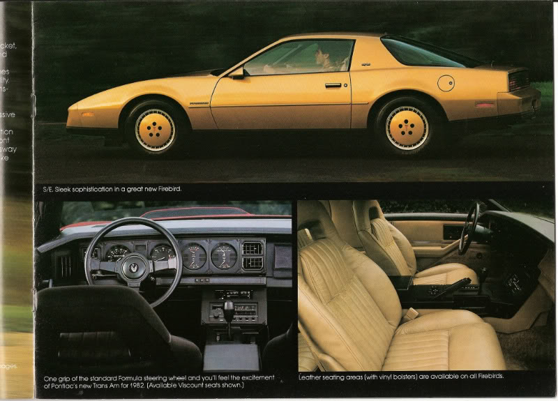 1982-1986 Firebird S/E, not just any Firebird! 1982PontiacBrochure0002