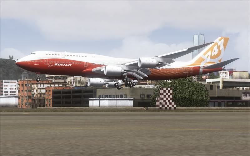 [FS9] Boeing 747-8 Intercontinental pousando em Kai Tak SpeedRacer_163