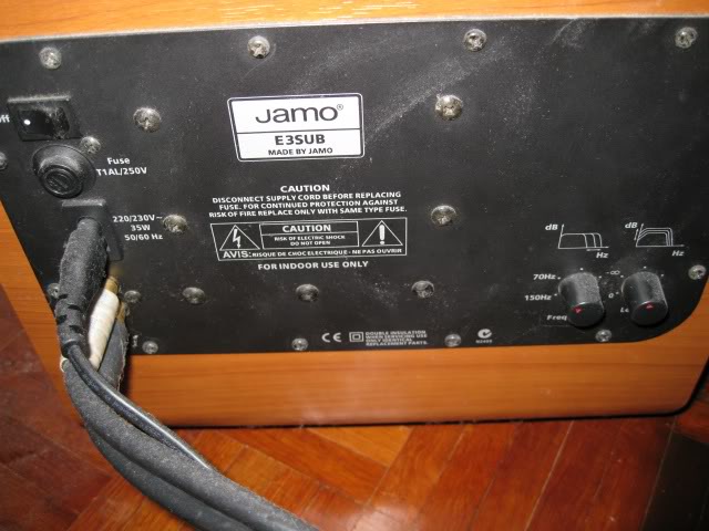 WTS : Jamo E3SUB Active Subwoofer 120w (used) E0142fa0