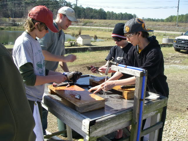 Boy Scouts Fly Fish Clinic @ NCWRC Pechmann Center 3-12-11 IMGP5059